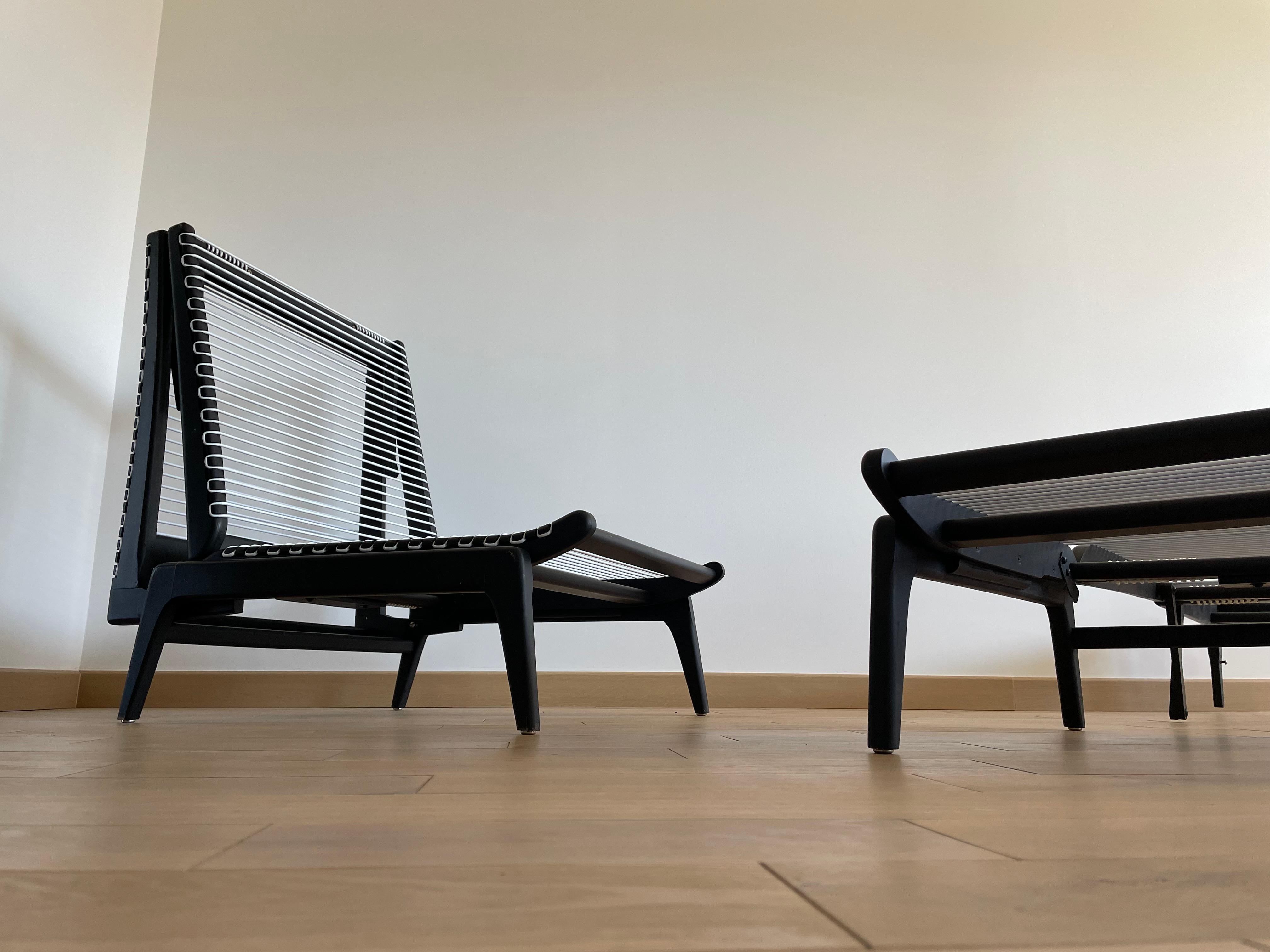 Umwandelbare Stühle von Georges Tigien, 1950er Jahre, 2er-Set, Set im Angebot 11