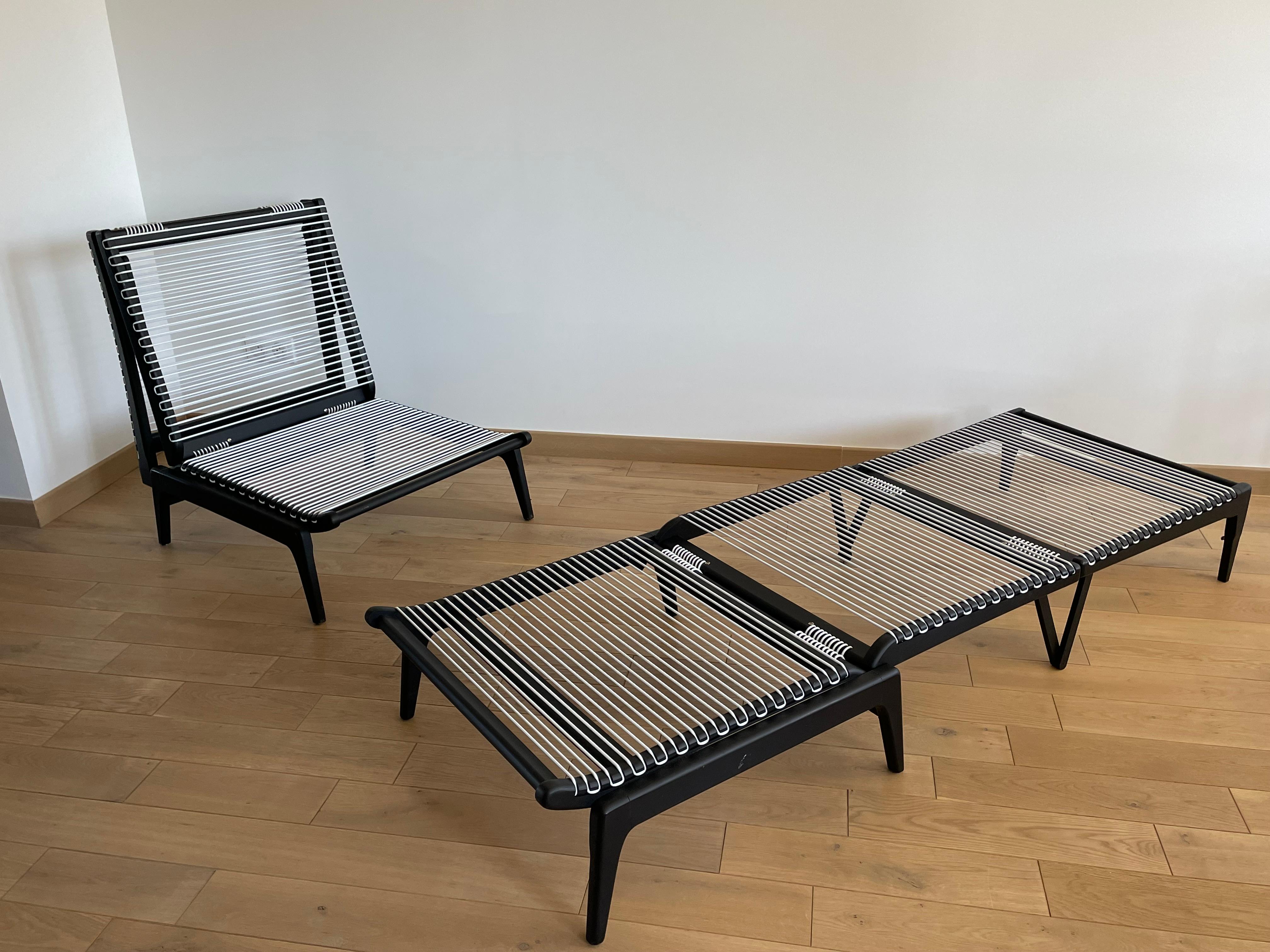 Umwandelbare Stühle von Georges Tigien, 1950er Jahre, 2er-Set, Set im Angebot 14