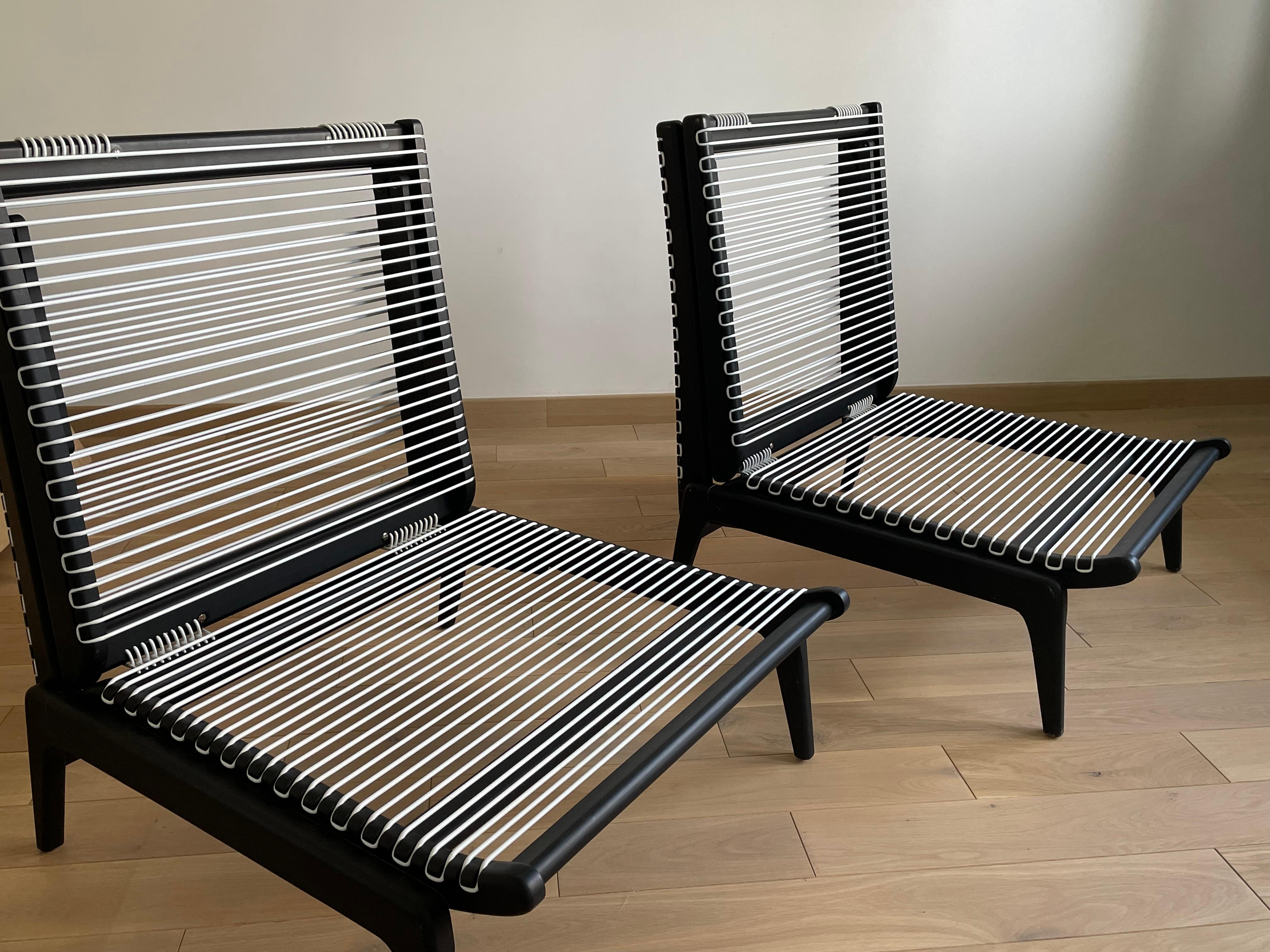 Umwandelbare Stühle von Georges Tigien, 1950er Jahre, 2er-Set, Set (Französisch) im Angebot