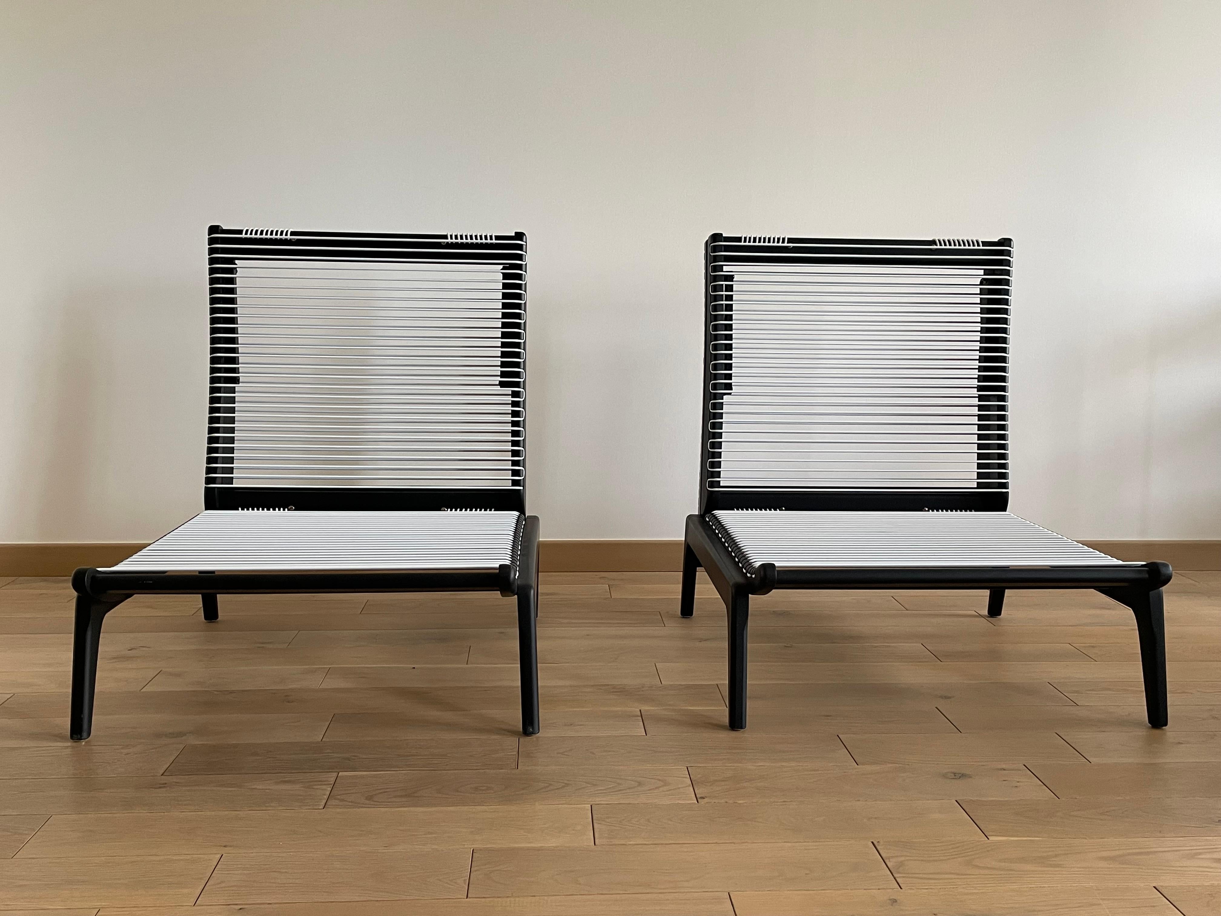 Umwandelbare Stühle von Georges Tigien, 1950er Jahre, 2er-Set, Set (Buchenholz) im Angebot