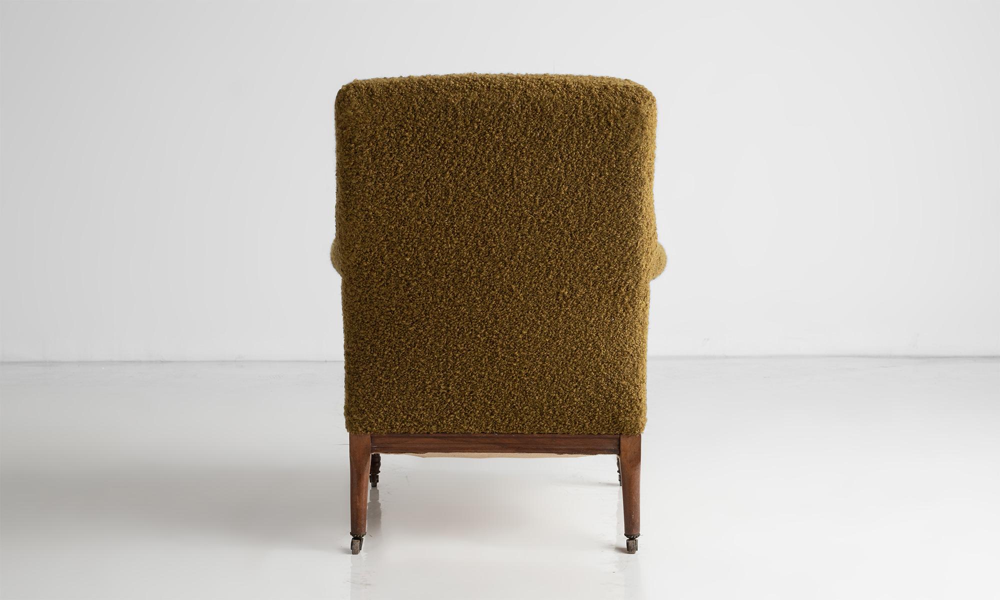 Convertible Chair-Lounge in Boucle by Pierre Frey, France Circa 1880 In Good Condition In Culver City, CA