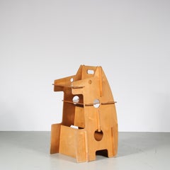 Convertible Children’s High Chair, Desk and Rocker Combined from the Netherlands