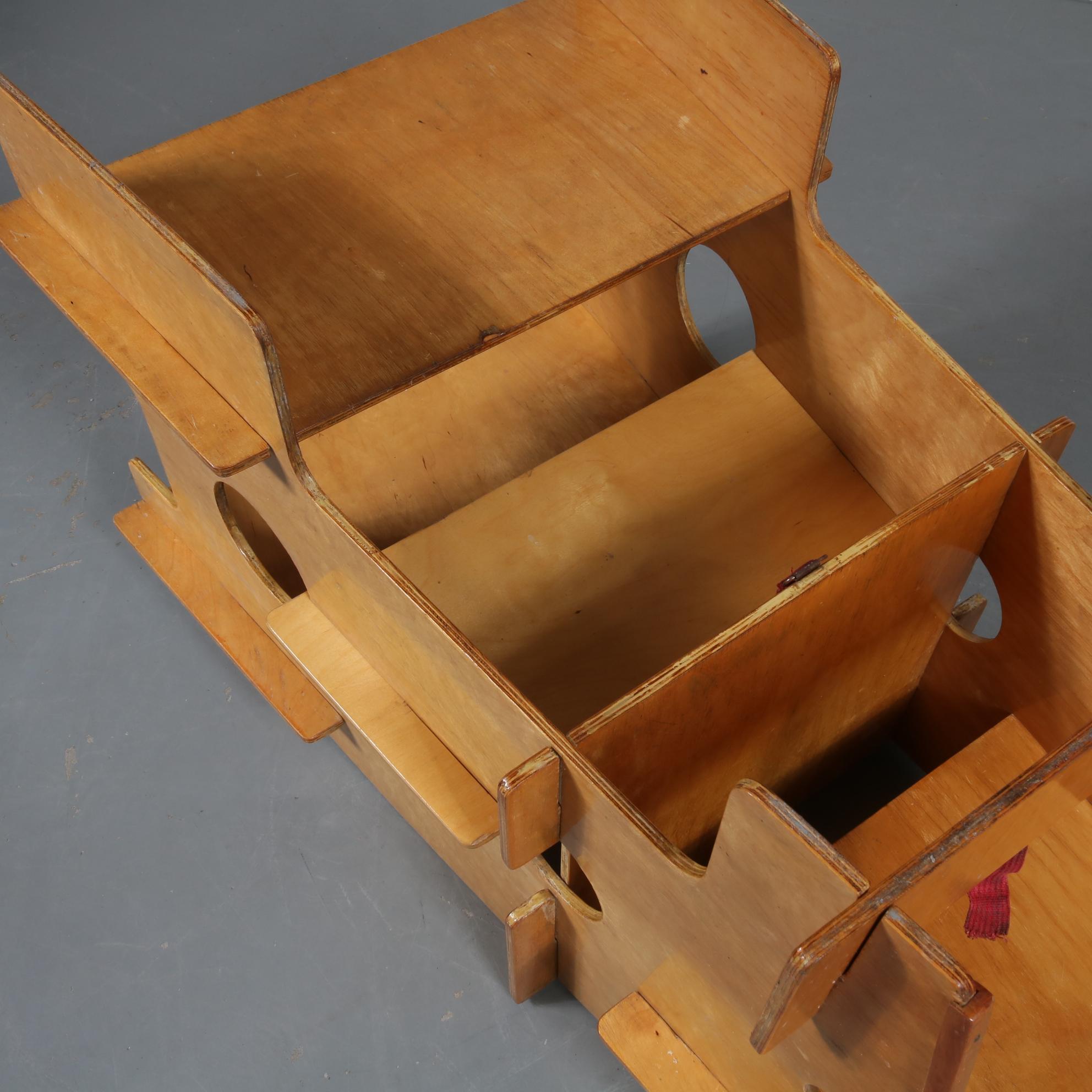 Convertible Children's High Chair, Desk and Rocker Combined, Netherlands, 1950 6