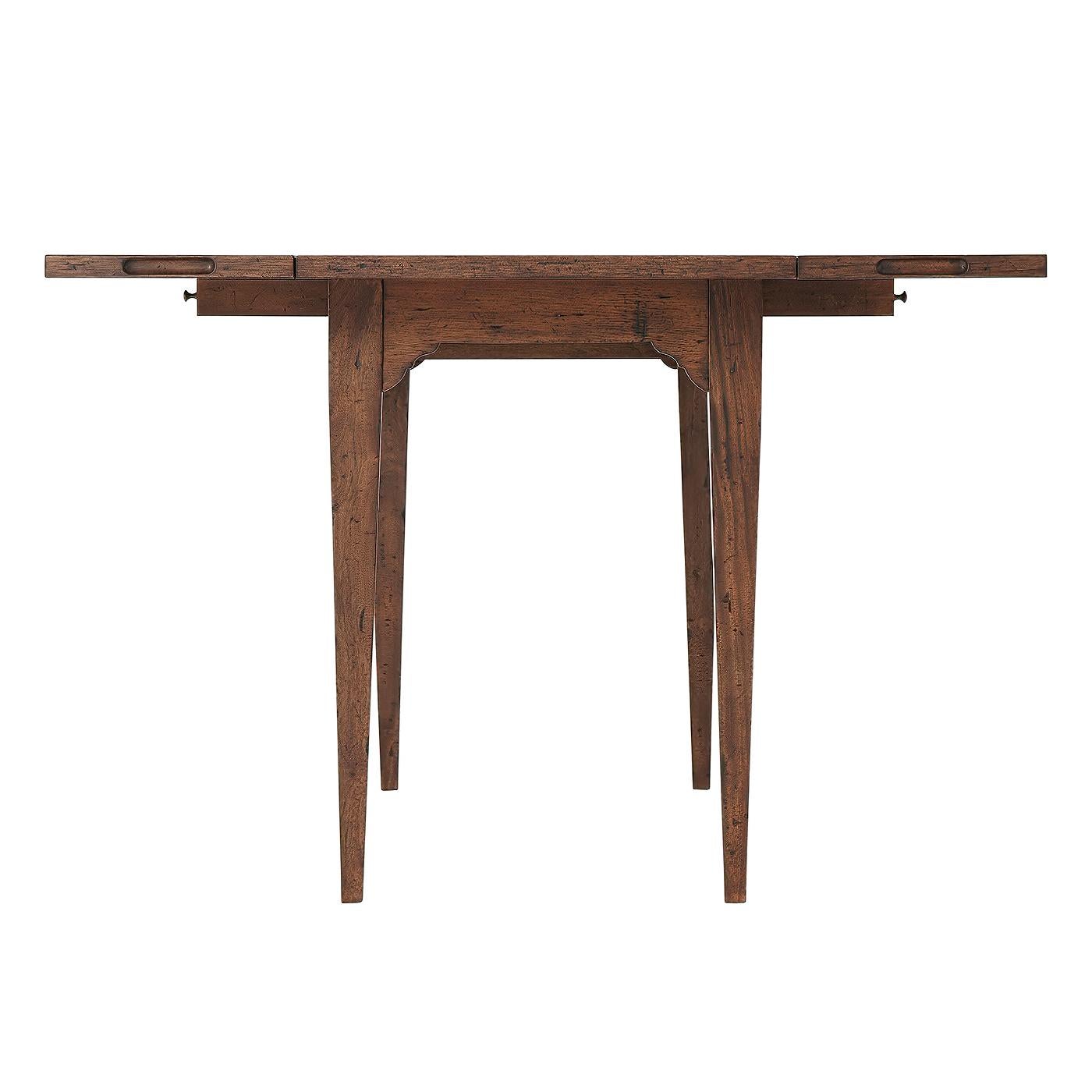 Rustic Convertible Console Dining Table