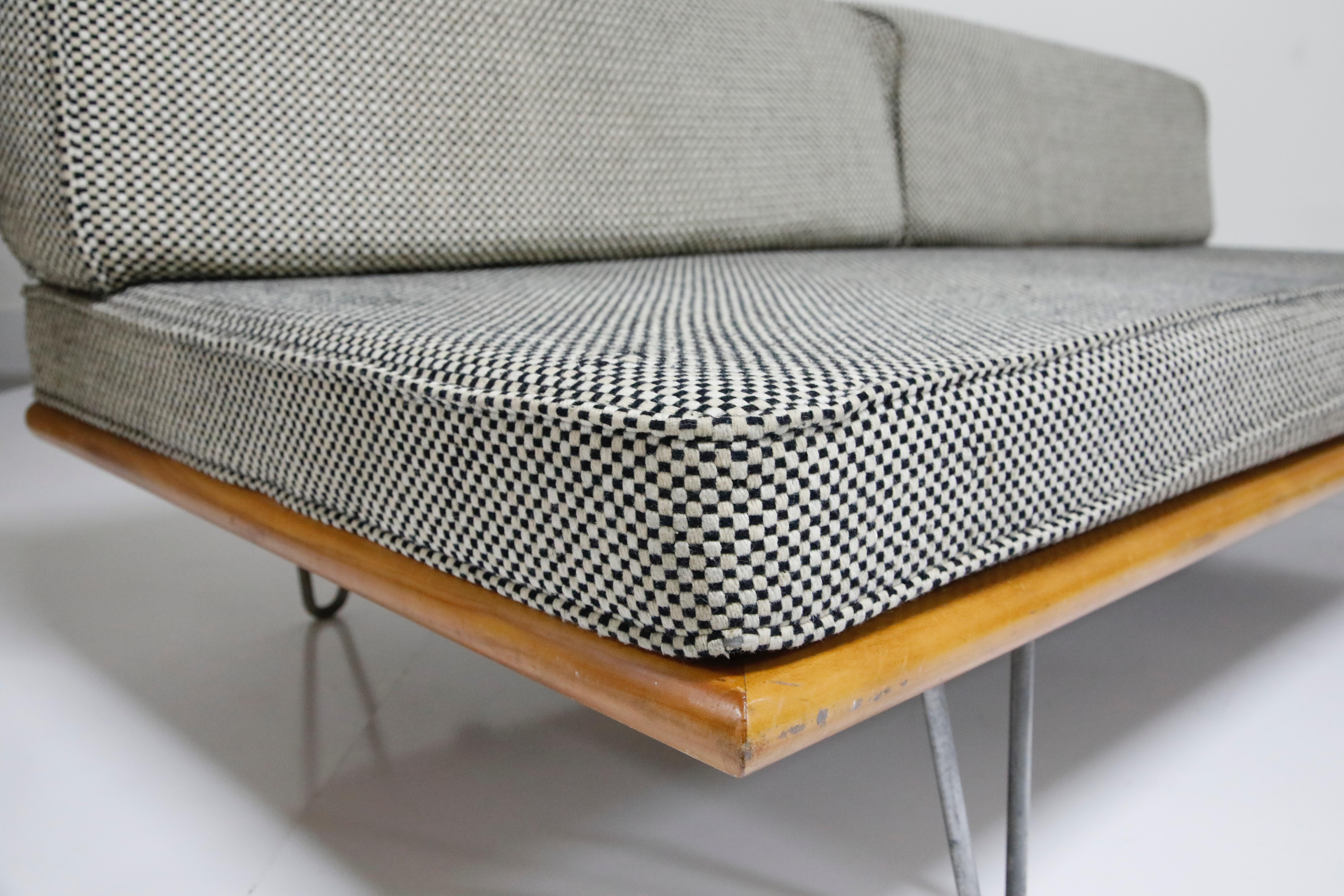 Convertible Daybed Sofa with Hairpin Legs by George Nelson for Herman Miller 2