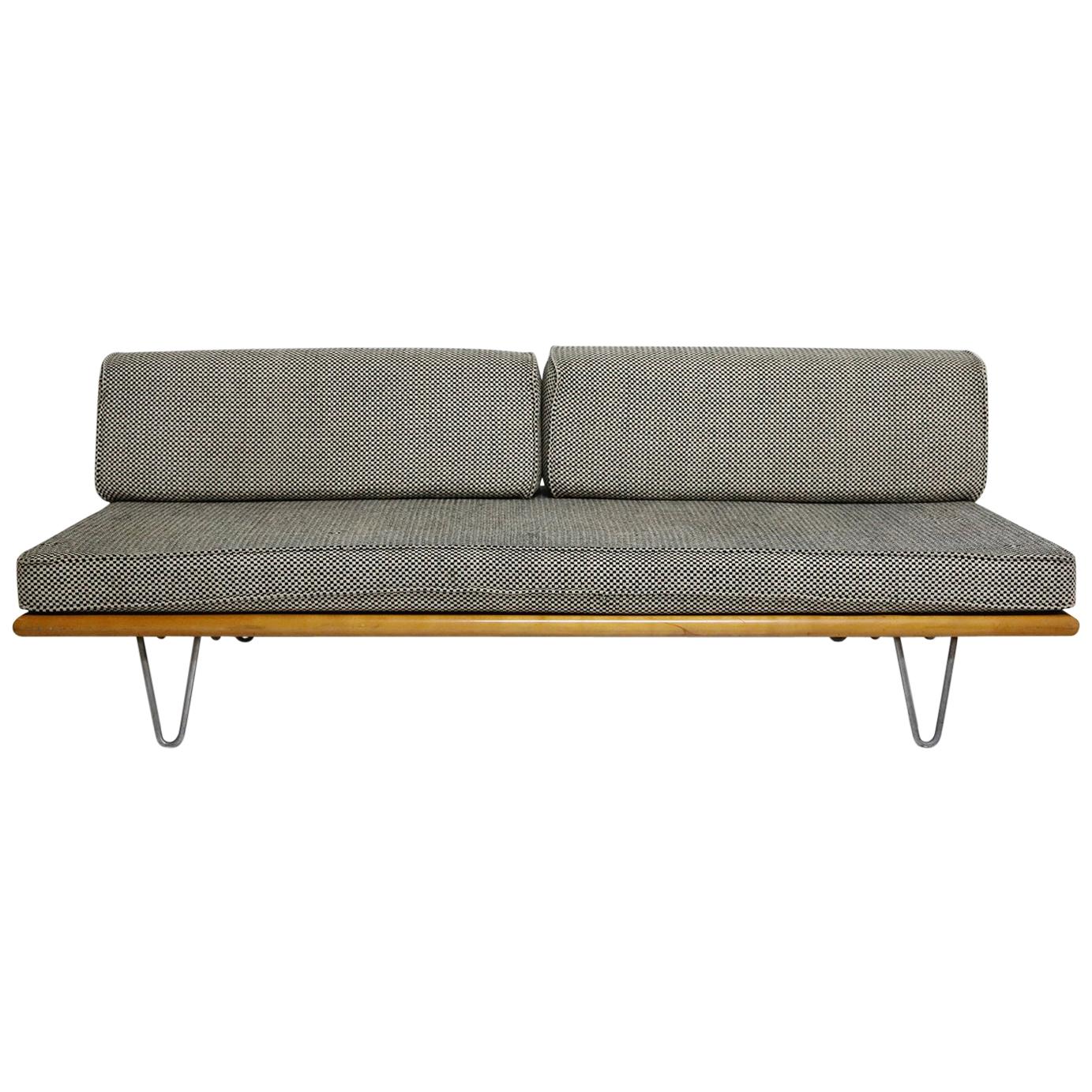 Convertible Daybed Sofa with Hairpin Legs by George Nelson for Herman Miller