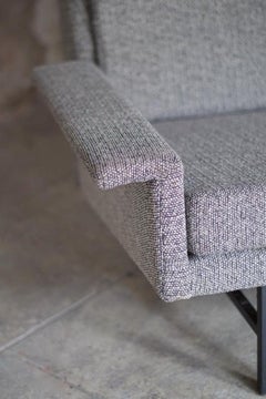 Umwandelbares Stoffsofa von René-Jean Caillette für Steiner, 1961