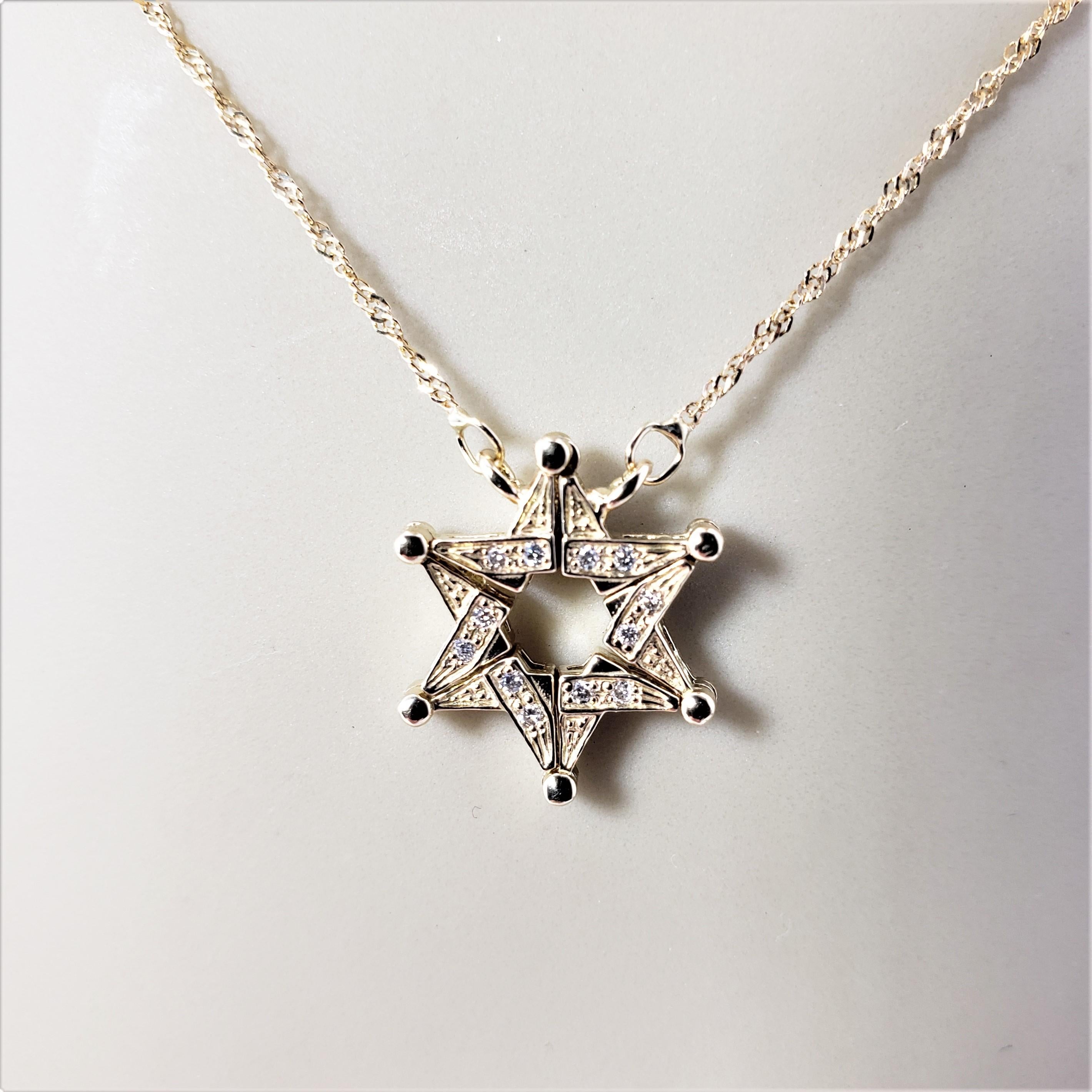 Silver Star of David Necklace | Handmade Enamel Pendant | Ebru Jewelry