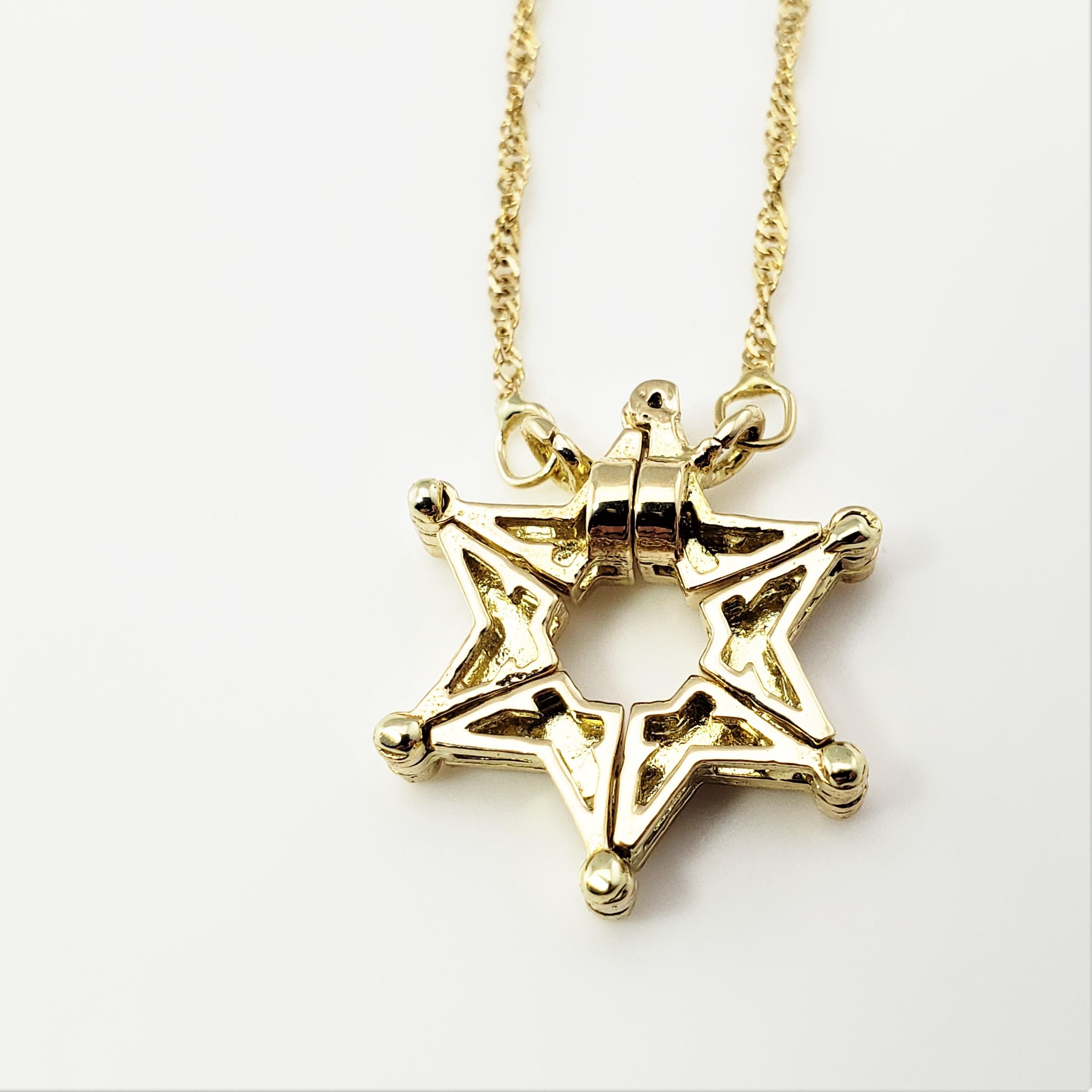 butterfly star of david necklace