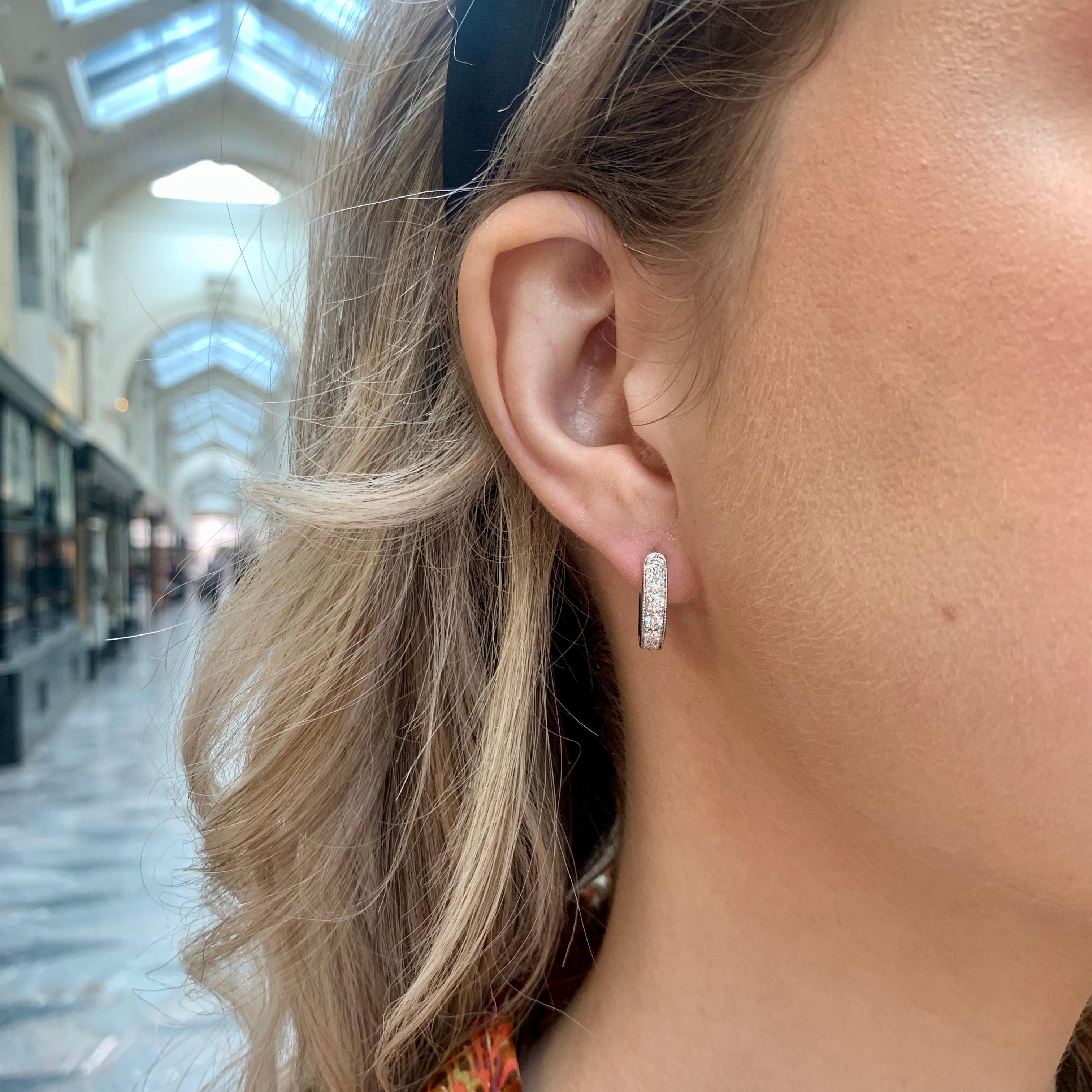 harris pave diamond convertible link earrings