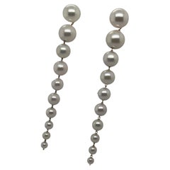 Convertible Pearl Drop Earrings in 18 Karat Gold