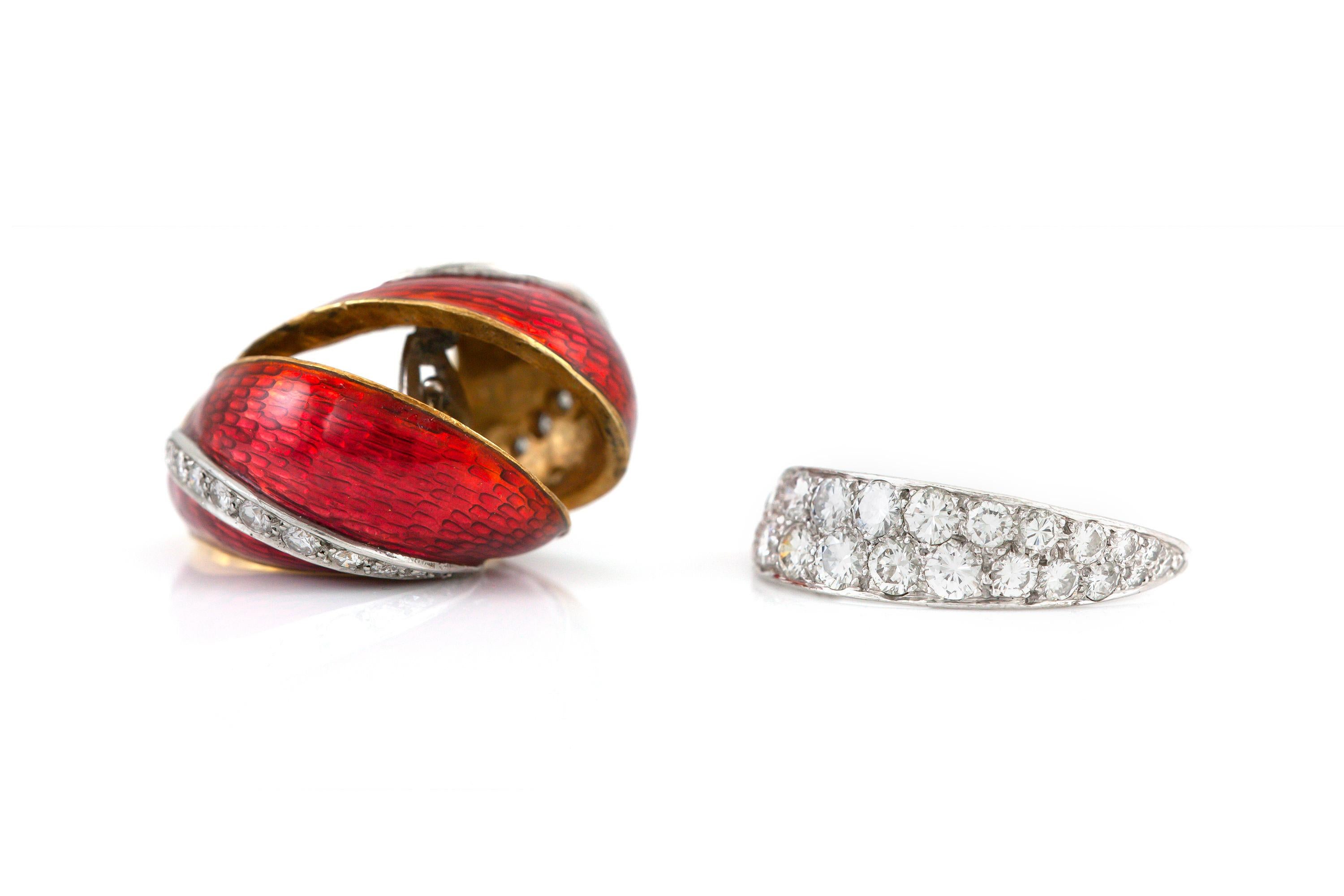 Women's or Men's Convertible Platinum Cocktail Ring with Diamonds