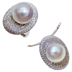 【Crown Radiance】Convertible Stellar South Sea Pearl & Diamond Ring Pendant