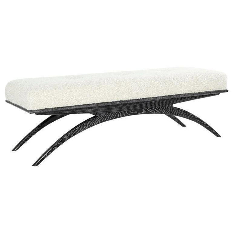 Convex Bench Series 60 in Black Ceruse For Sale 7