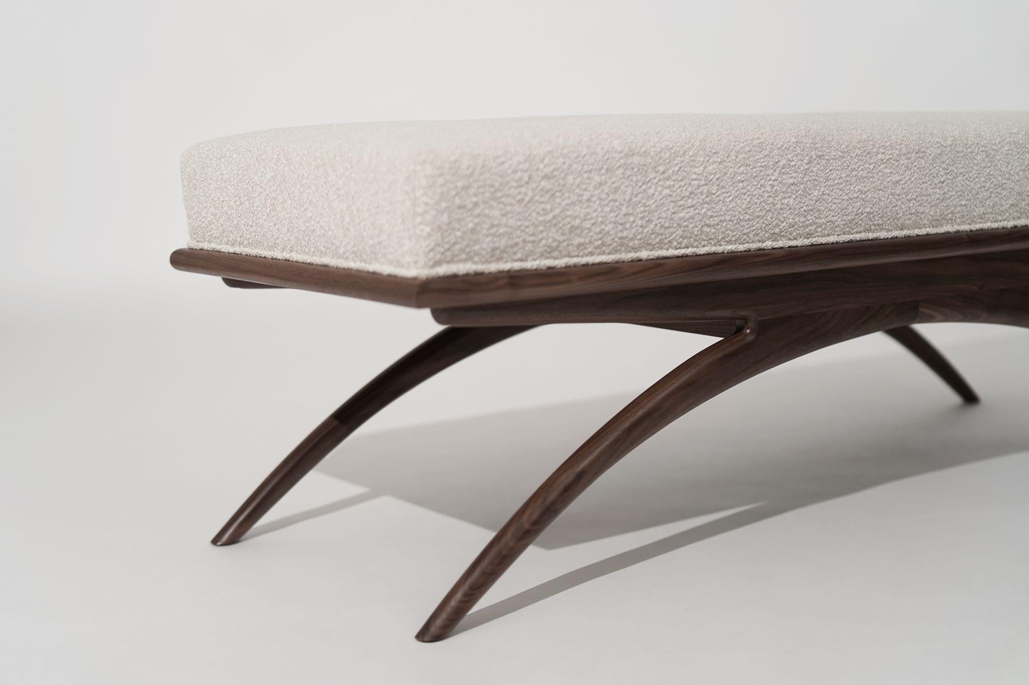 Convex Bench Series 60 in Natural Walnut For Sale 6
