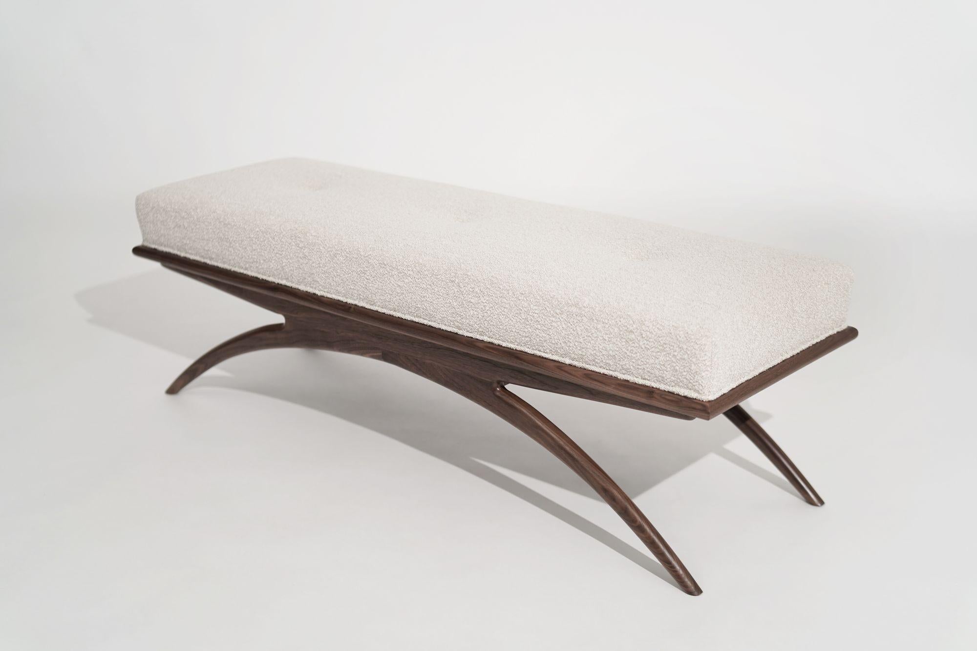 Convex Bench Series 60 in Natural Walnut For Sale 1