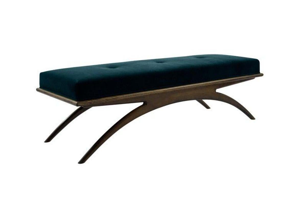American Convex Bench Series 60 in Special Walnut For Sale