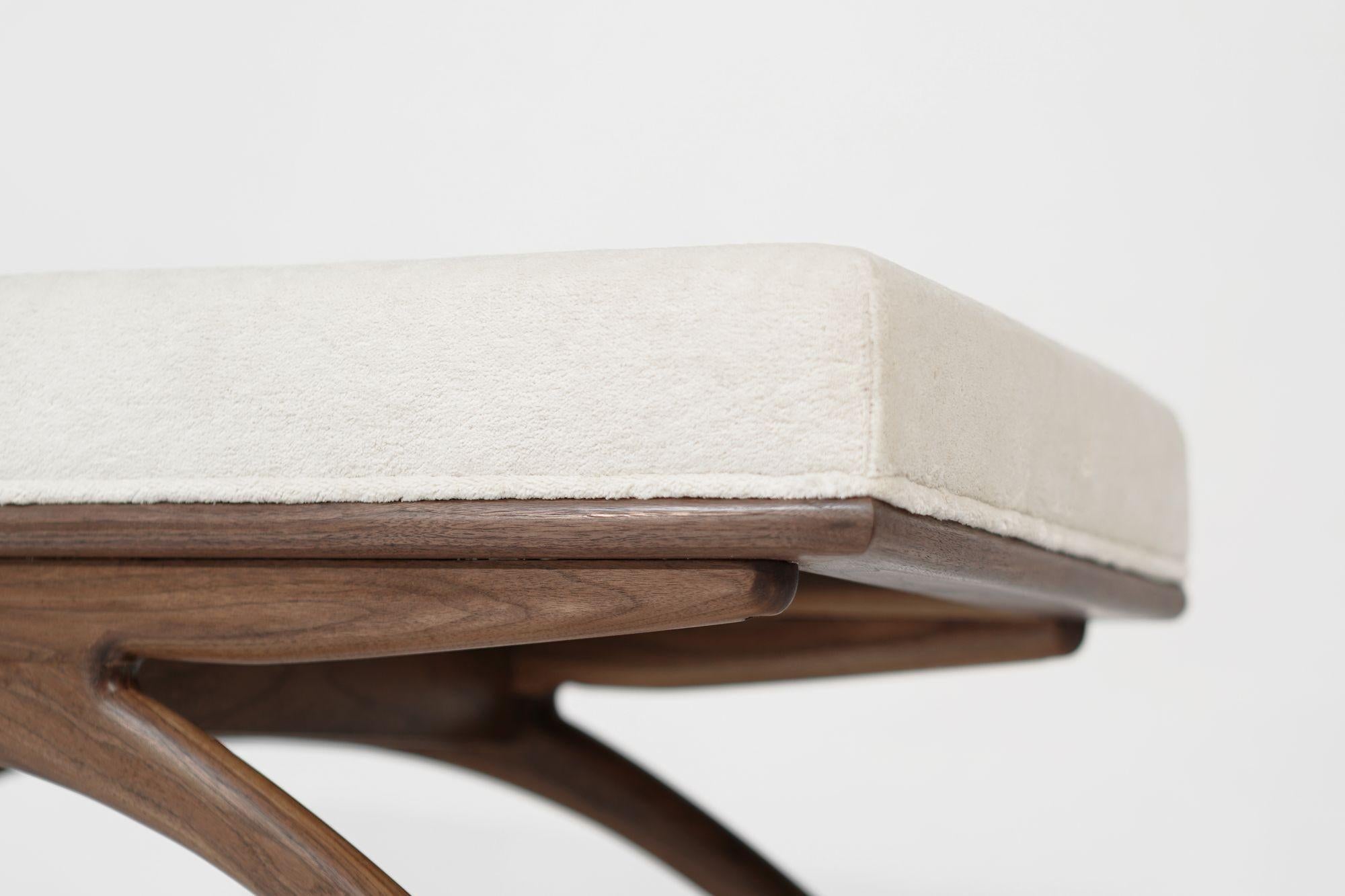 Convex Bench Series 48 in Natural Walnut For Sale 4