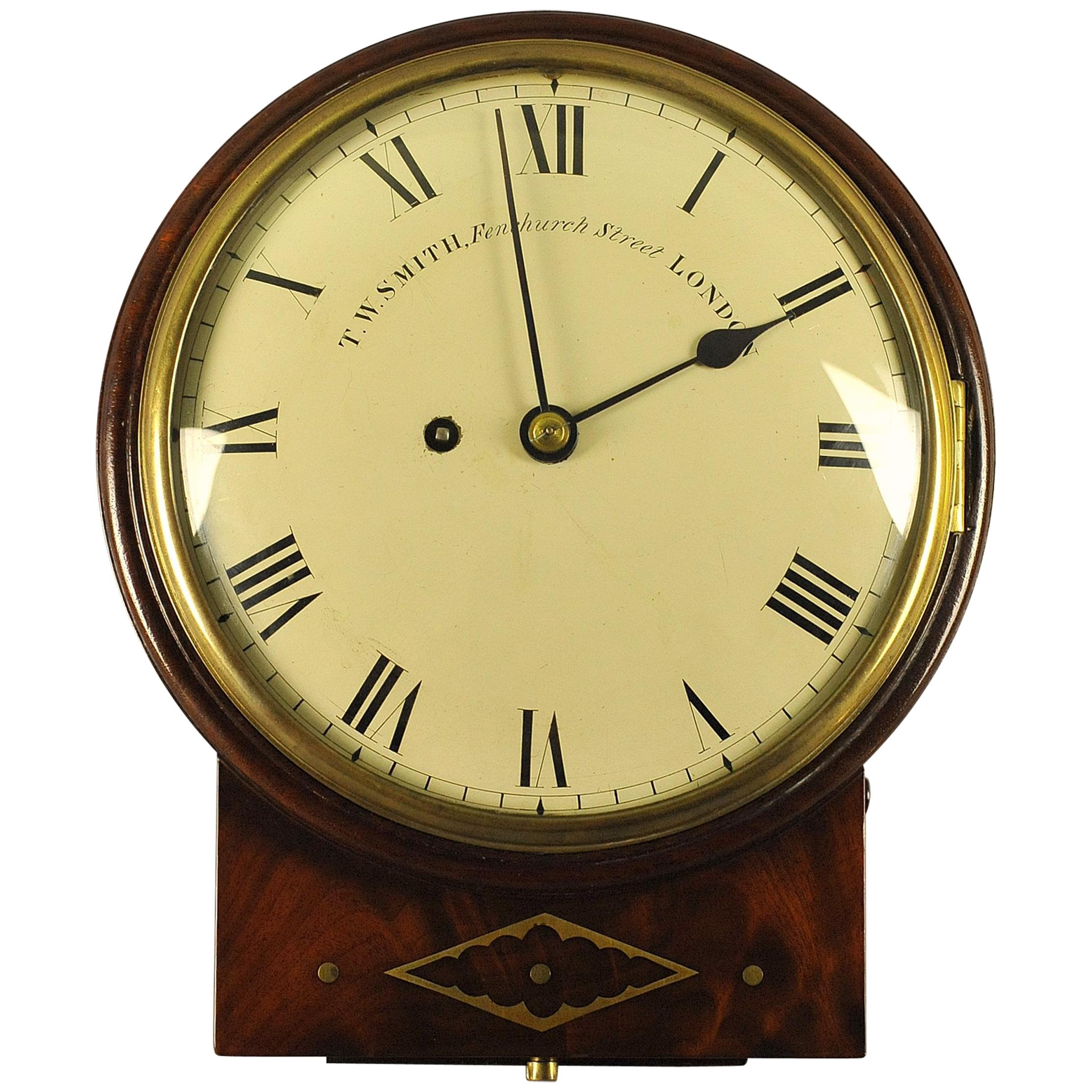 Convex Fusee Dial Clock T.W. Smith, London For Sale