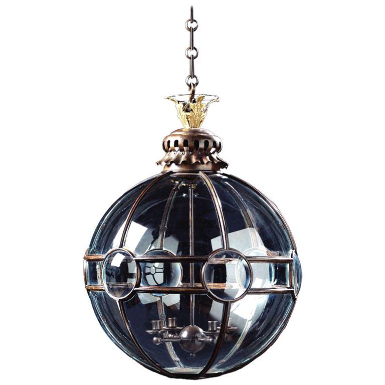 Convex Globe Lantern For Sale