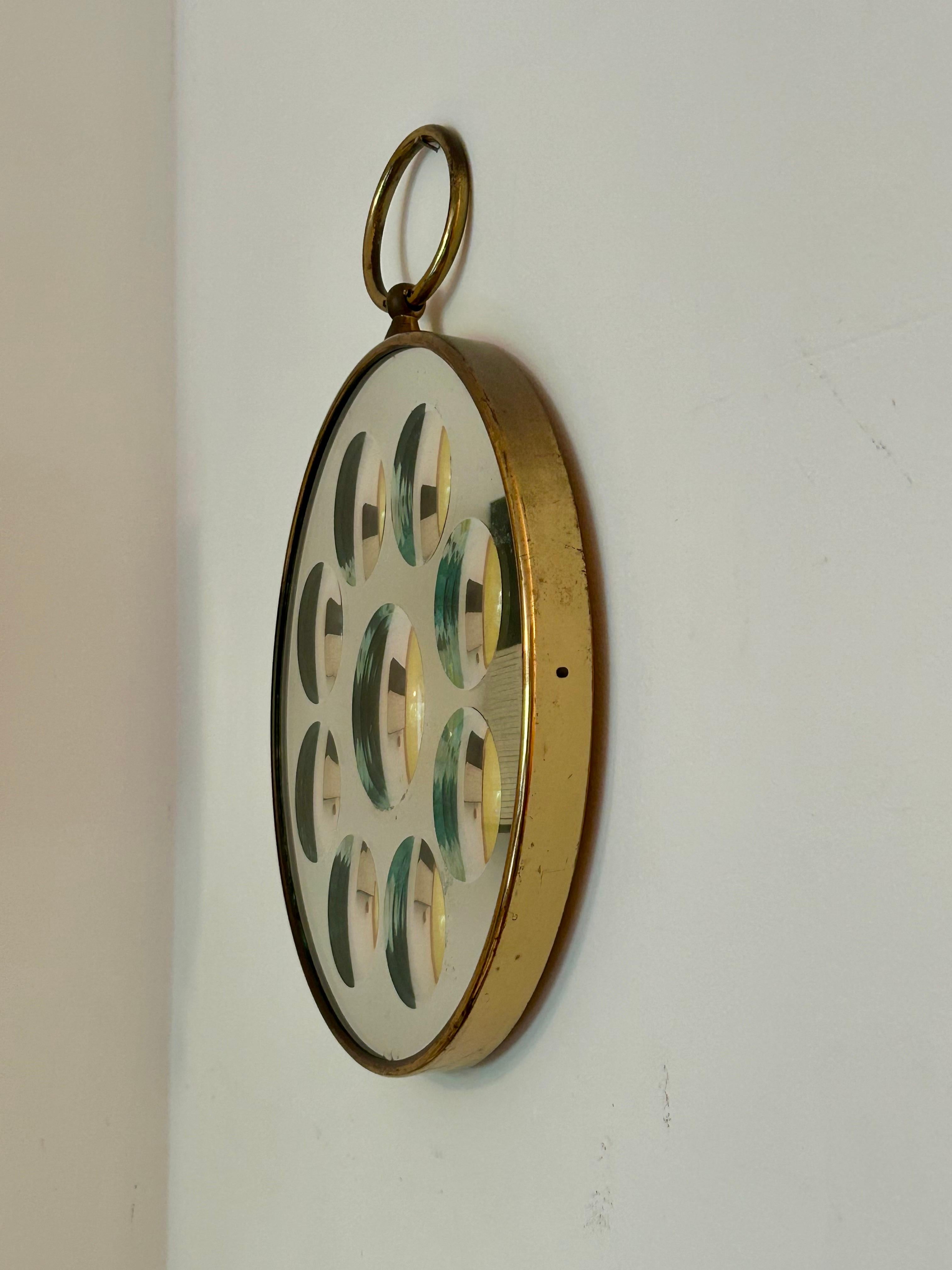 Espejo Convexo Fornasetti Italia Años 60 Metalistería en venta