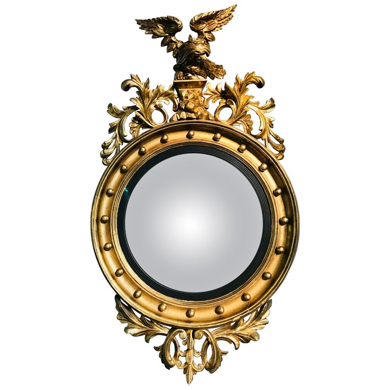 Regency Convex Mirror For Sale at 1stdibs