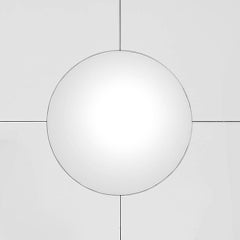 Convex Round Mirror with Bronze Frame