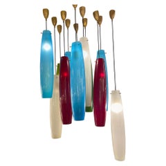 Colgantes de techo de forma convexa en cristal de Murano, by Pianon