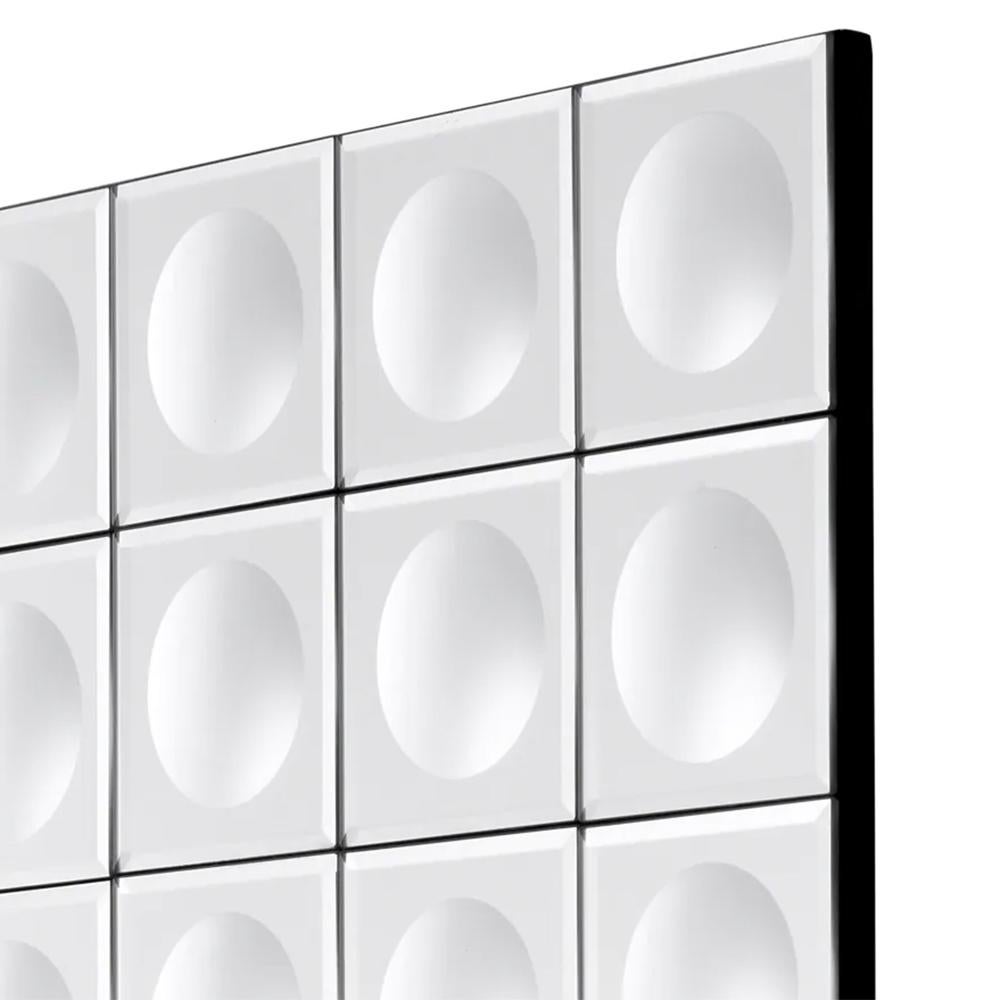 Konvexe Quadrate Spiegel (Glas) im Angebot