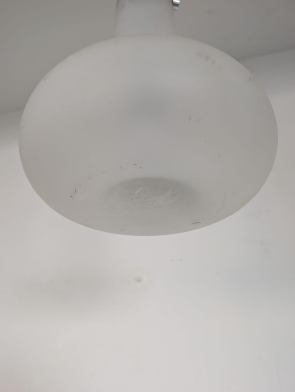 Mid-Century moderno Convex Suspension Lamp by Cierre Lampadari, 1970s in vendita