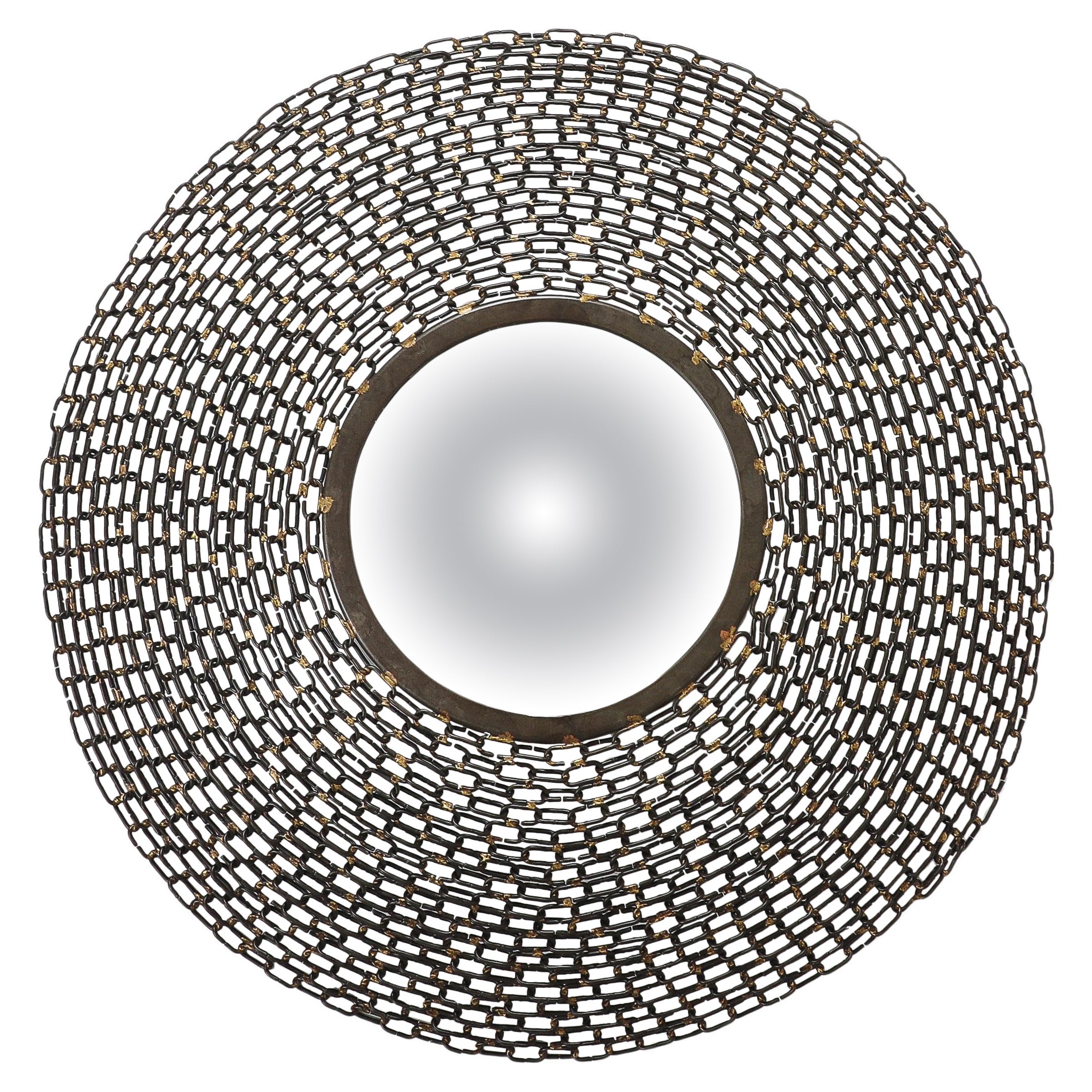Convex Welded Chain Link Mirror For Sale