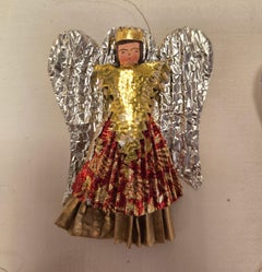 Convolute of 20 Nuremberg tinsel angels from the 40th