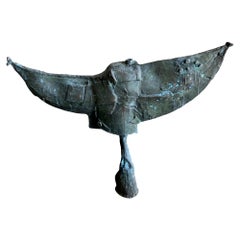 Conway J Pierson Jiggs Bronze California Abstract Modern Sickle Garden Sculpture