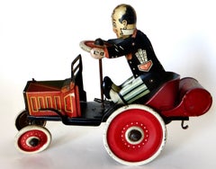 "COO COO CAR" Vintage Wind-up Toy; "Crazy Car" Series by Louis Marx Co. Ca. 1932