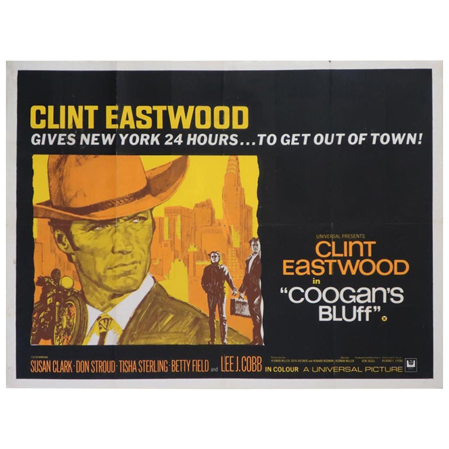 Coogan's Bluff '1968' Poster For Sale at 1stDibs