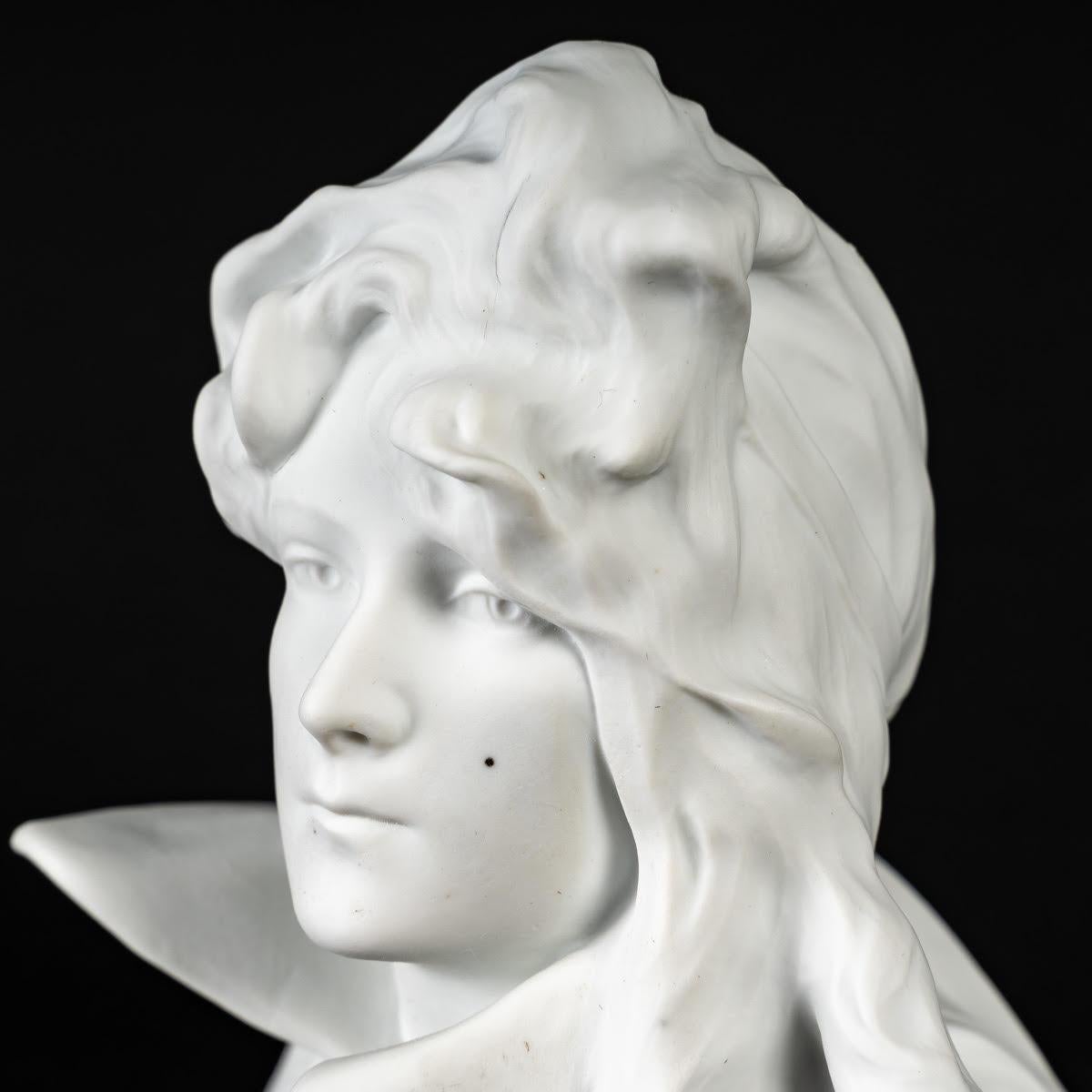 20th Century Cookie Sculpture of Sarah Bernhardt by Artist Paul Louchet. For Sale