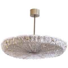 Cool 8-Light Chandelier by Carl Fagerlund for Orrefors Glassworks, Sweden, 1960s