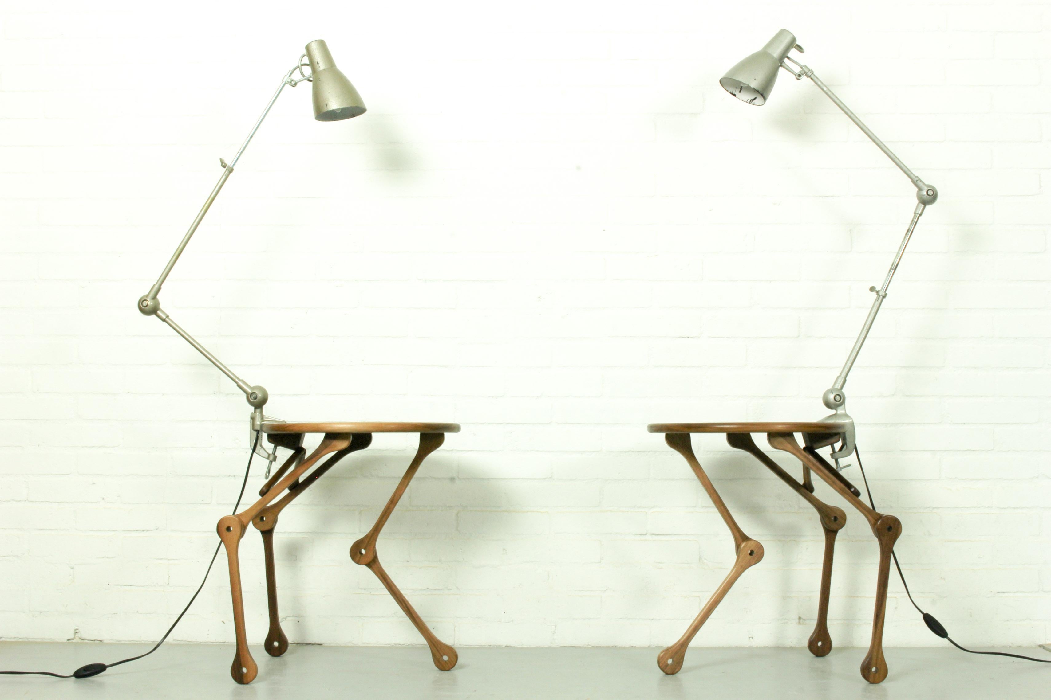 Cool and Funky Industrial Robotic Style Table Lamp For Sale 4