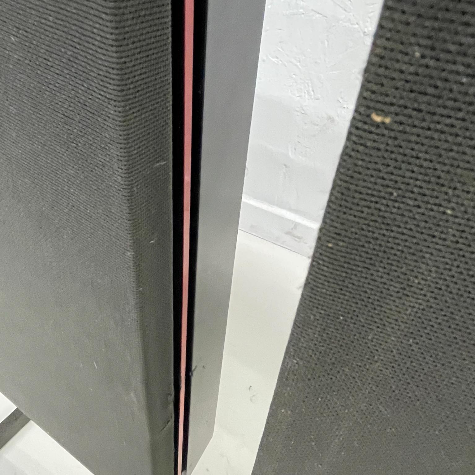 1980s B &O Bang Olufsen Speakers 6513 Red Line 60.2 Floor Pedestals 7