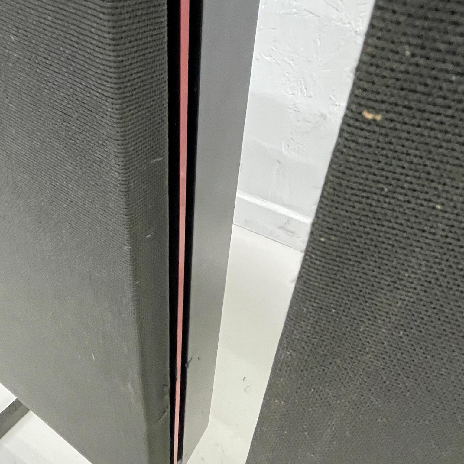 1980s B &O Bang Olufsen Speakers 6513 Red Line 60.2 Floor Pedestals  7