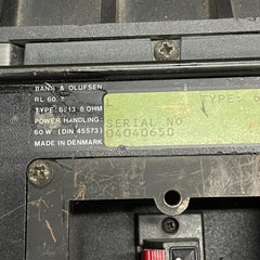 1980s B &O Bang Olufsen Speakers 6513 Red Line 60.2 Floor Pedestals