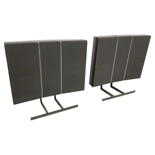 1980s B O Bang Olufsen Speakers 6513 Red Line 60 2 Floor Pedestals At 1980s-b-o-bang-olufsen-speakers-6513-red-line-60-2-floor-pedestals-at