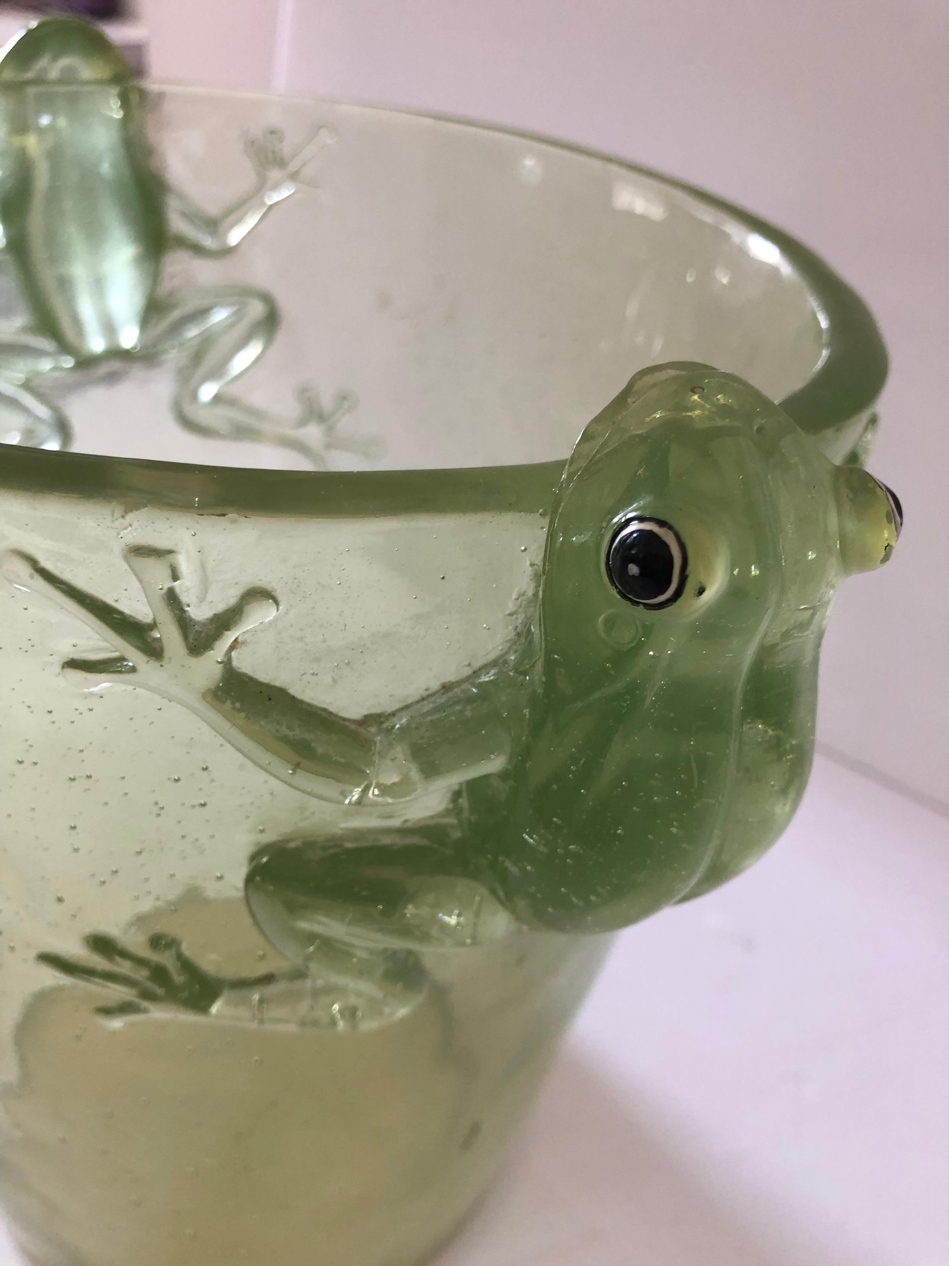 lucite frog bucket