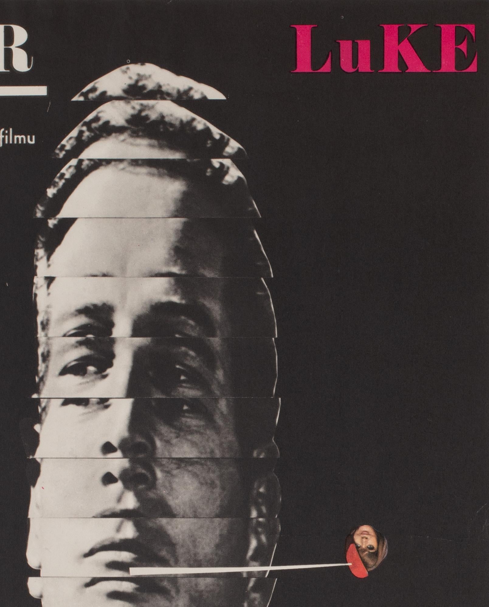 Paper Cool Hand Luke 1967, Czech A3 Film Movie Poster, Grygar