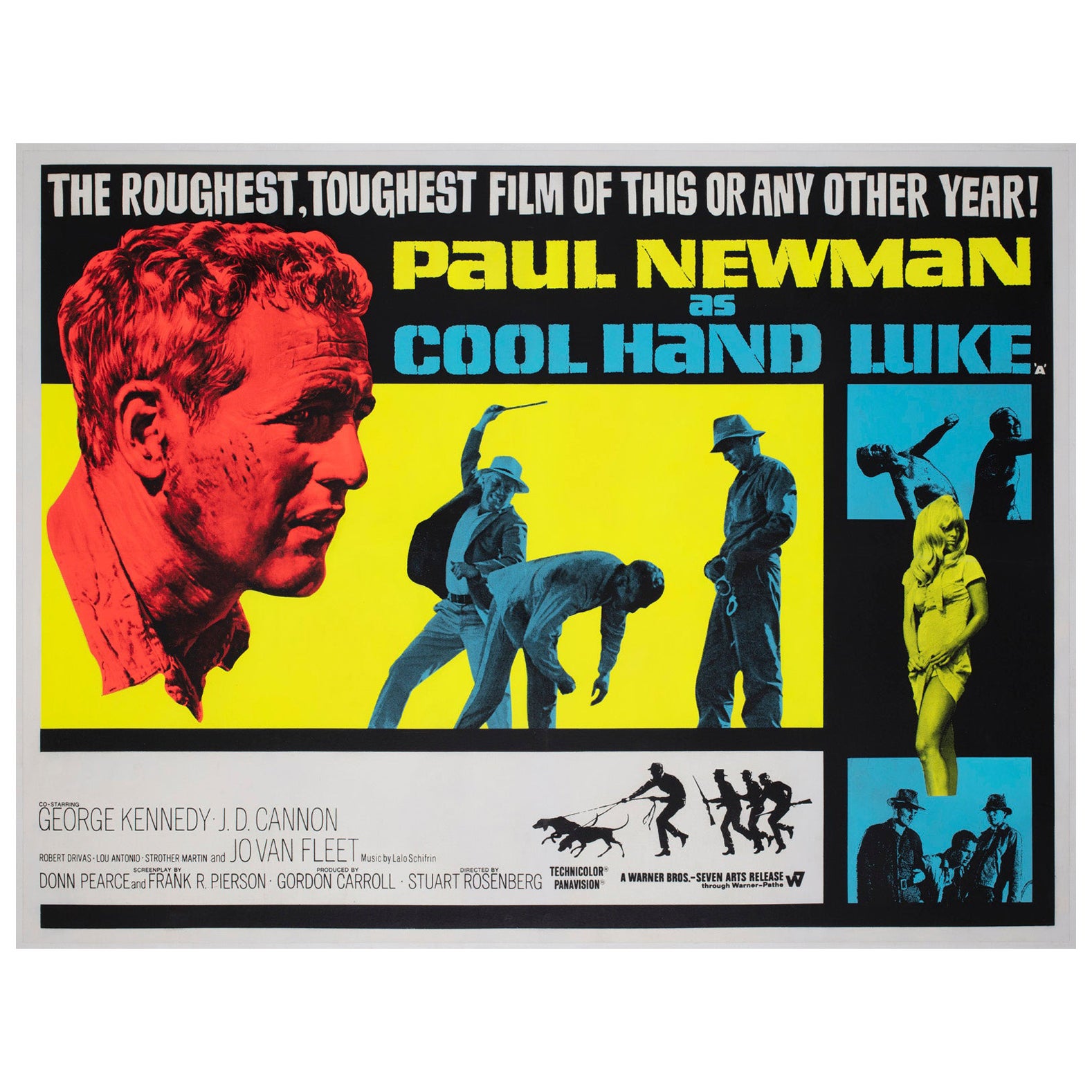 Cool Hand Luke 1967 UK Quad Film Poster im Angebot