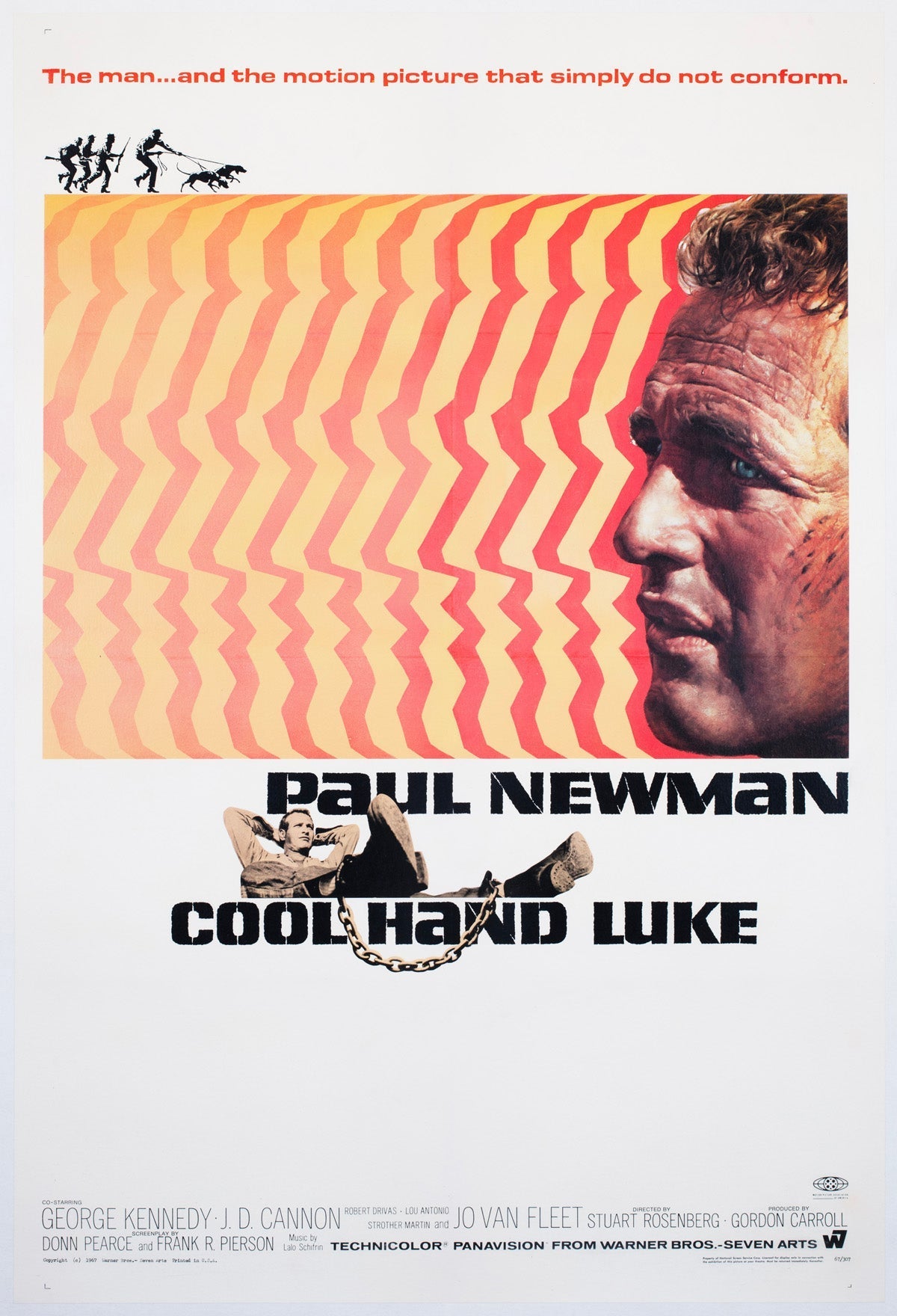 Cool Hand Luke 1967 US 1 feuille Affiche de film, James Bama