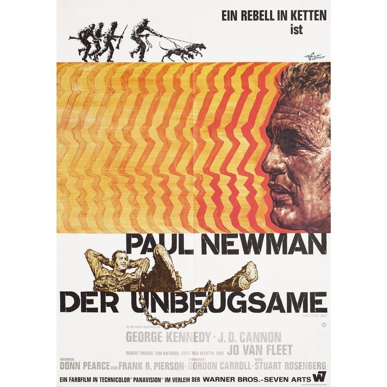 Cool Hand Luke 1968 German A1 Film Poster For Sale At 1stdibs
