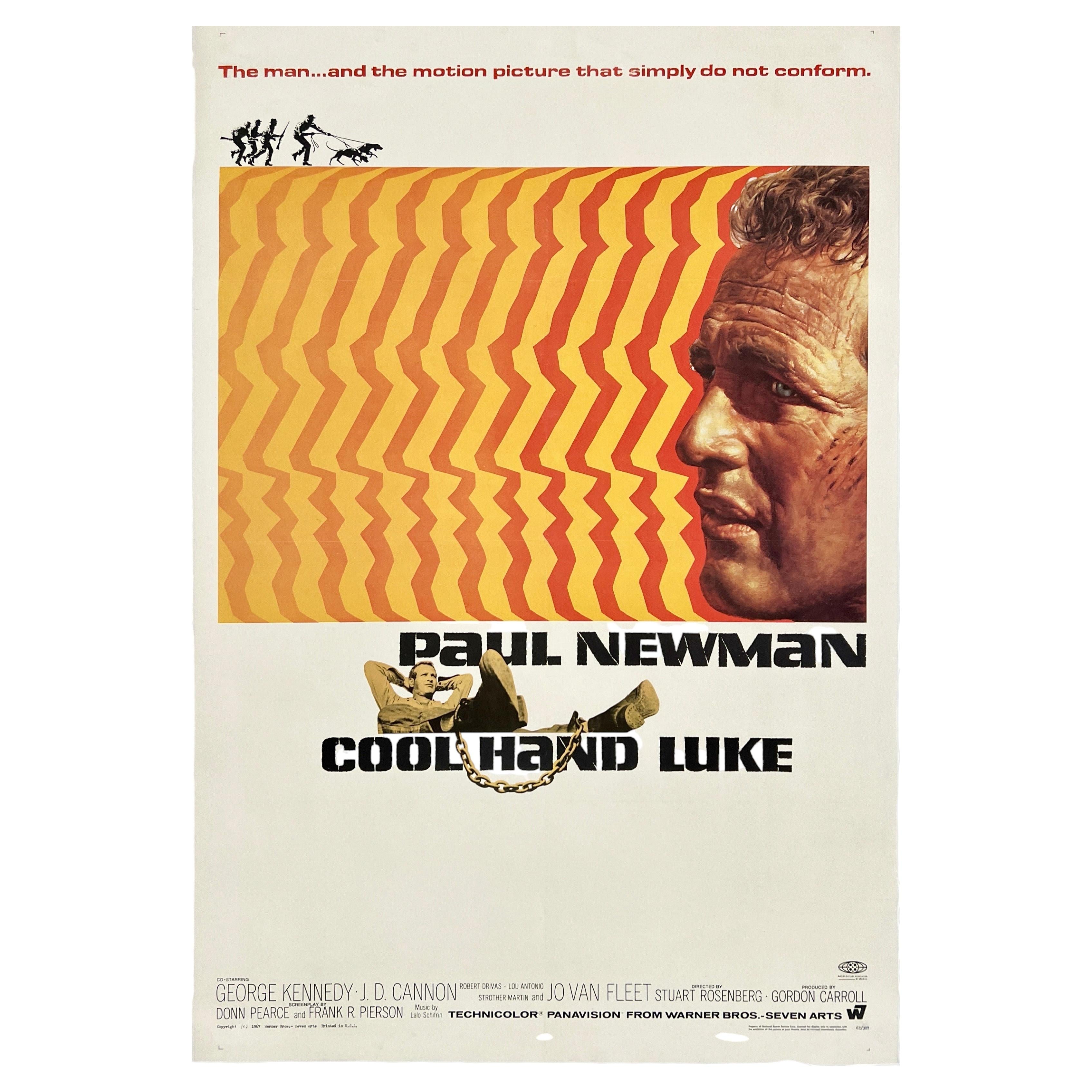 COOL HAND LUKE – Original-Vintage-Filmplakat im 1-Sheet-Format – Paul Newman – 1967