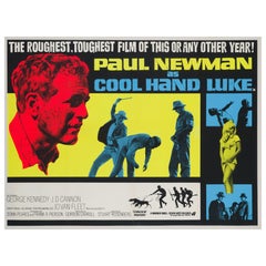 Vintage "Cool Hand Luke" UK Film Poster, 1967