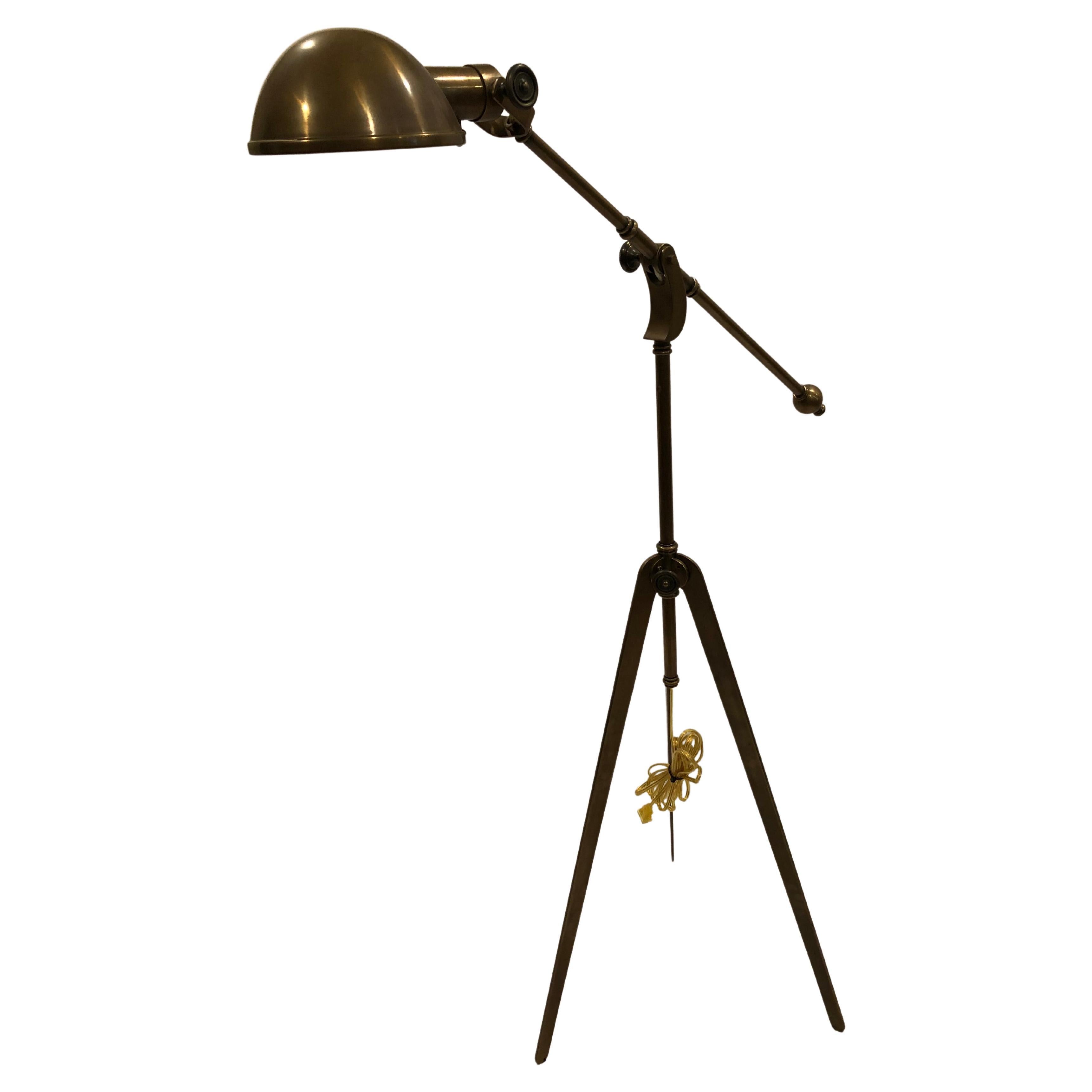 Cool Industrial Brass Adjustable Floor Lamp